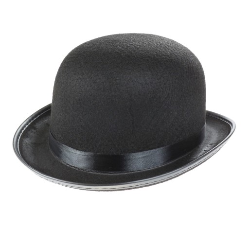 Gentleman's Bowler Hat Black Smooth Sherlock Holmes