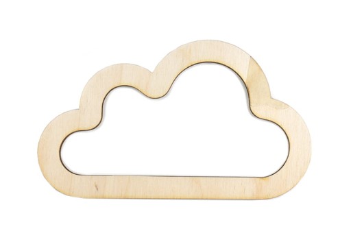 Krúžok na lapač snov Macrame cloud / 12x7 cm