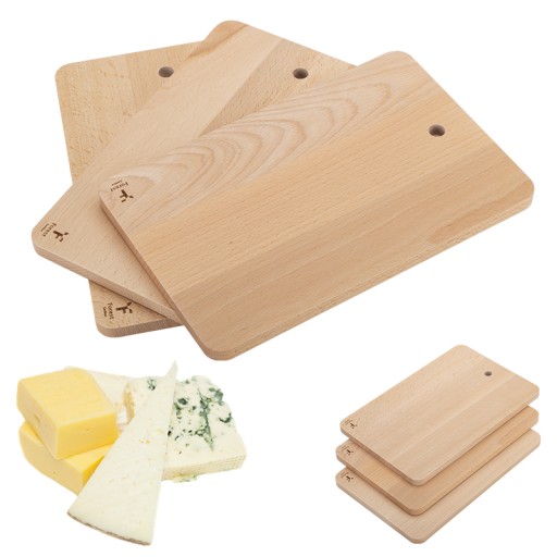 SET Doska na krájanie 3 kusy 23x15cm bukové drevo