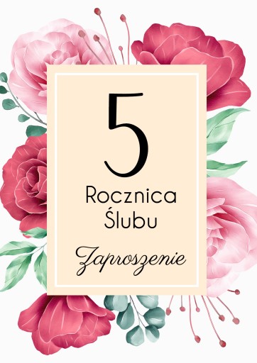 POZVÁNKY NA VÝROČIE SVADBY - Svadba ruží