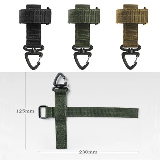 EDC držiak na rukavice, čierny