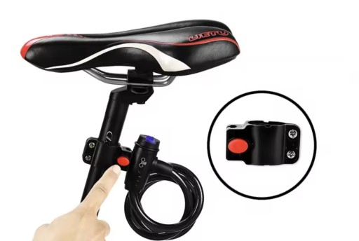ZÁMOK NA BICYKEL ZÁMOK NA BICYKEL KÁBLOVÝ ZÁMOK ZABEZPEČENIE BICYKLA