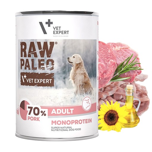 Raw Paleo Mono mokré krmivo pre psov Wieprz 400g