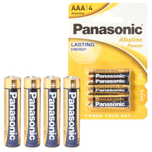 Alkalické batérie Panasonic 4x Alkaline LR03/AAA