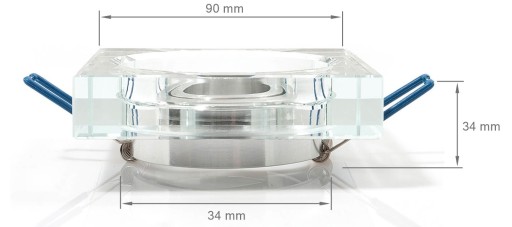 SADA POHYBLIVÉHO SVETLA HALOGÉNOVÉ SKLO + 3W LED ŽIAROVKA + GU10 4500K