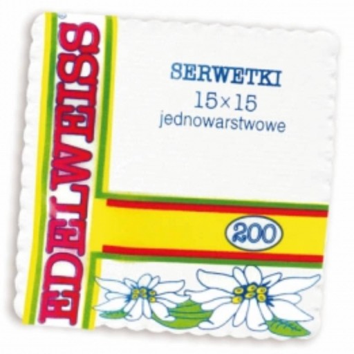 Rohové Papierové obrúsky 15x15cm biele 200 ks