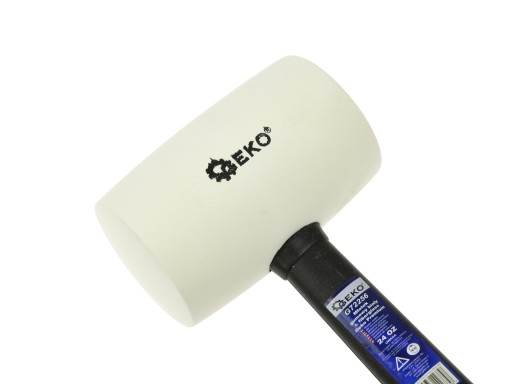 Gumové kladivo 24 OZ /850G/ biele Geko G72256
