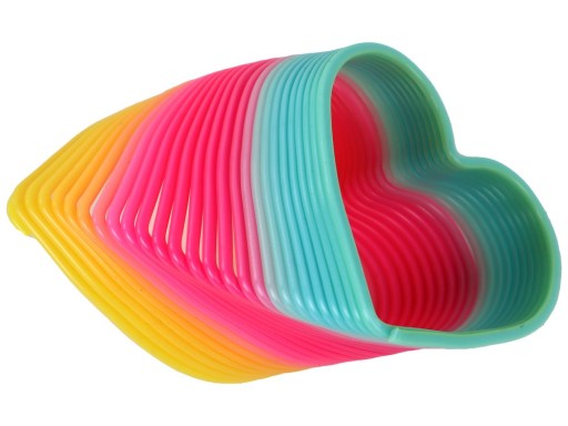 Ikonický doplnok na upokojenie srdca Rainbow Spring 6 cm