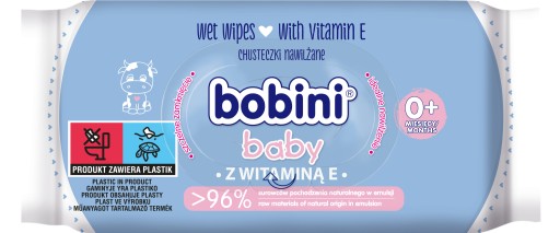 BOBINI BABY Vlhčené obrúsky s VITAE 60 ks