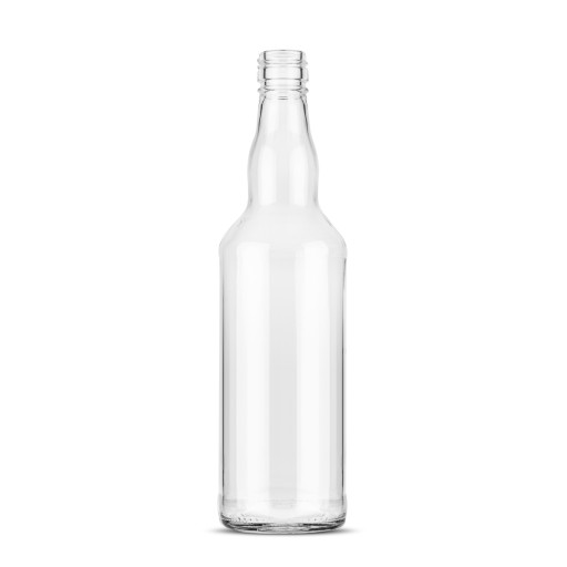 500 ml sklenená fľaša so skrutkovacím uzáverom - na vodku, mesiačik, tinktúru