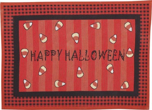 ŠŤASTNÁ HALLOWEENOVÁ DEKORÁCIA ROHOŽKY