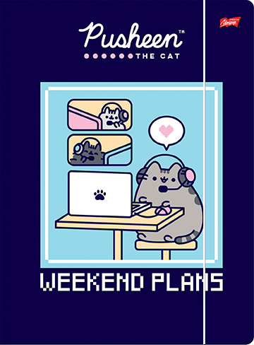 Zložka A4 s gumičkou Pusheen Mix of St. Majewski designs