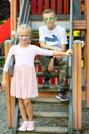 MINI VISOR MASKA PRE DETI DO ŠKOLY 12 veľ.