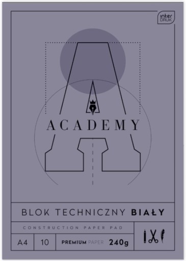 Technický blok A4 10 240g ACADEMY Interprint