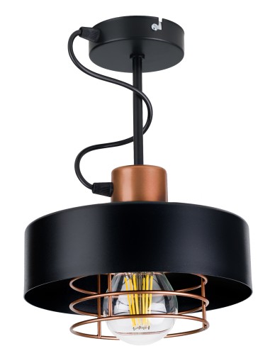 KOVOVÉ drôtené tienidlo na lampu E27 LOFT, SPRING