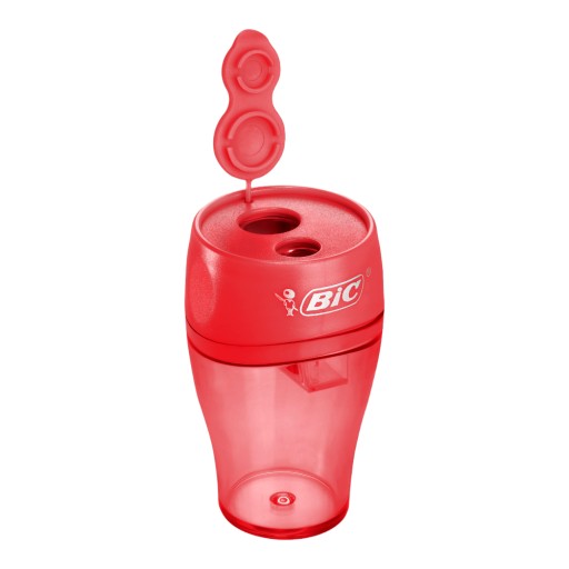 Dvojité školské orezávatko BIC ELLIPSE MAXI s nádobkou, mix farieb
