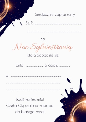 JEDINEČNÁ POZVÁNKA NA SILVESTRA Geniálne