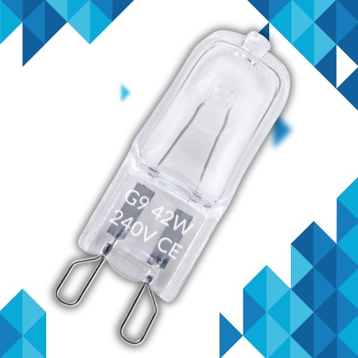 Halogénová žiarovka G9 42W vlákno 230V 300lm Vložka kapsuly Halogén