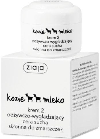 Krém z kozieho mlieka Ziaja 2 vyživujúci a vyhladzujúci