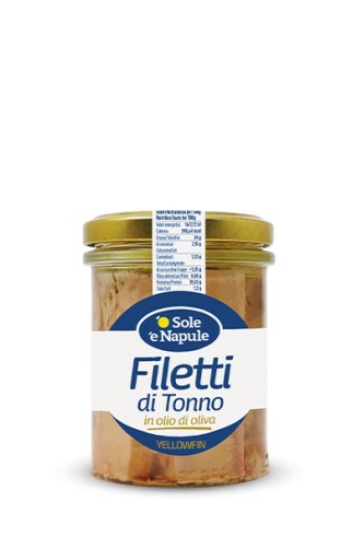 Filety z tuniaka v olivovom oleji 'O Sole 'e Napule 180 g