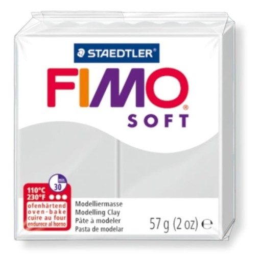 MODELINA FIMO SOFT, farba delfín sivá - 80