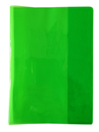 Obal na zošit A5 ZELENÝ NEÓN, 5 kusov