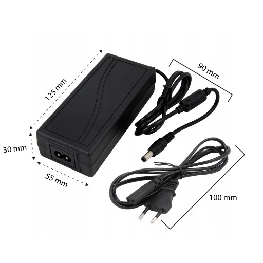Stolný LED zdroj 3A 36W 12V na LED pásy + kábel