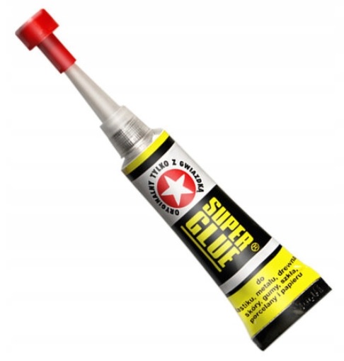 RÝCHLOSCHNÚCE SUPER GLUE 2g tekuté UNIVERZÁLNE vodeodolné lepidlo