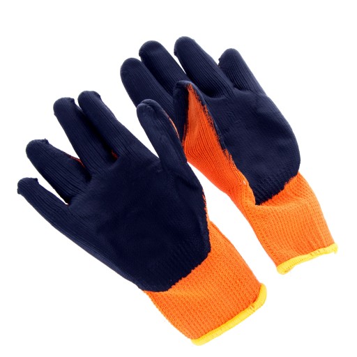 Zateplené zimné rukavice, potiahnuté latexom 10