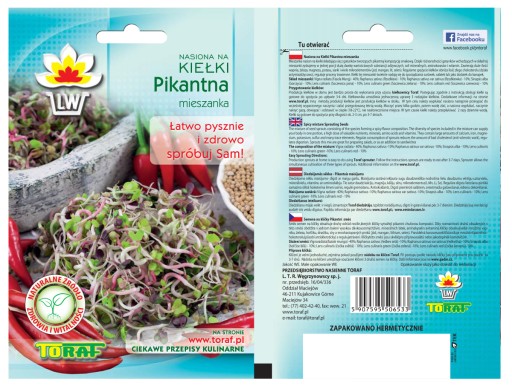 Klíčky semená SPICY BLEND Toraf 20g