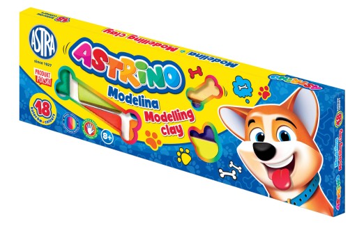 ASTRA MODELINA Astrino 18 farieb POĽSKÝ výrobok 18x11g