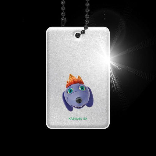 Strieborný reflexný prívesok Trefliki PolarFox CE