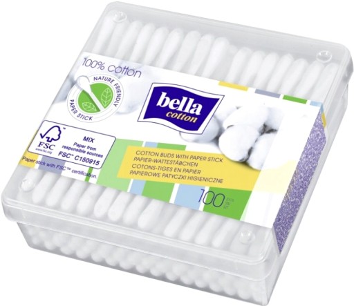 BELLA Vatové tyčinky, 100 kusov