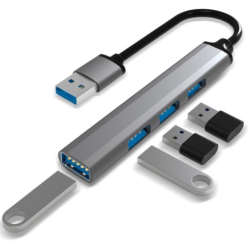 ADAPTÉR SPLITTER SPLITTER SUPER SLIM HUB 4x USB-A 3.0