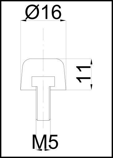 Vibračný izolátor/nárazník/nárazník/noha PU M5