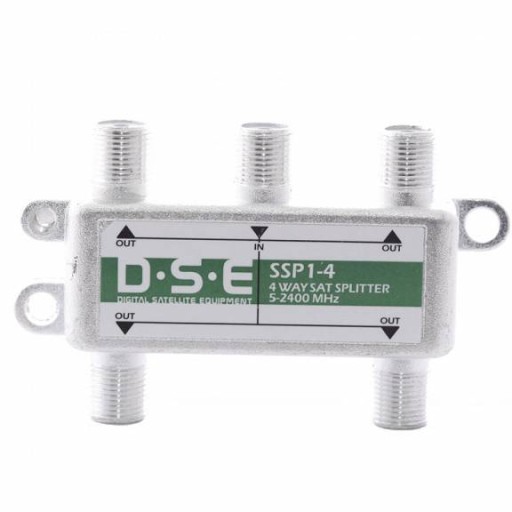 SAT TV ANTENNA splitter 1x4 DSE SSP1-4 5-2400MHz