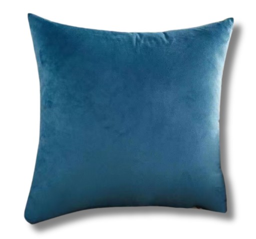 ZAMATOVÝ OBLIEK NA VANKÚŠ 40x40 VELVET VELUR DENIM