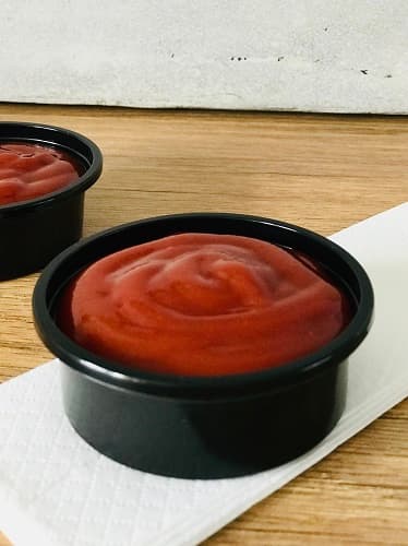 Nádoby na omáčku, čierne, opakovane použiteľné nádoby na omáčku, dip, jedlo, 50 ml