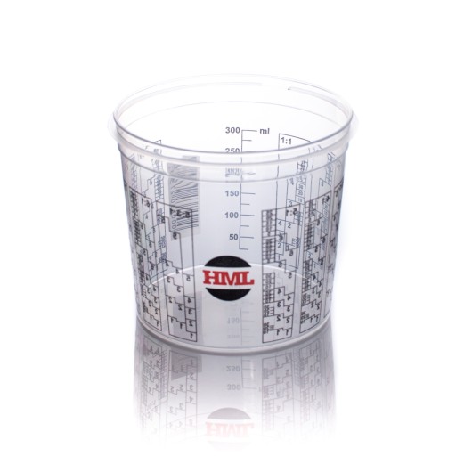 Maliarsky hrnček s odmerkou 385ml HML