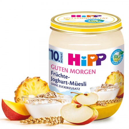 HIPP BIO Cereálne raňajky Müsli Ananás Jogurt 10m