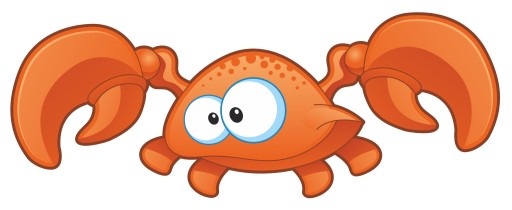 NÁLEPKA NA SKLENÝ NÁBYTOK ZRKADLO MORSKÝ KRAB