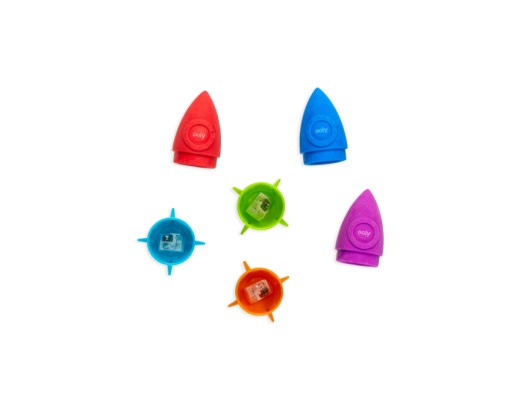 Eraser + Sharpener 2v1 ROCKETS Ooly Extendable Colorful 1ks