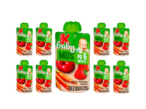 KUBUŚ Baby jablková jahodová mrkvová pena 100g