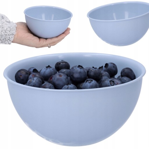 MISKA do kuchyne, plastová, modrá, 0,5l, misa na ovocný šalát