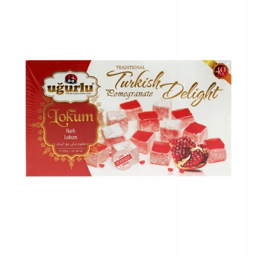 TURECKÝ LOKUM S PRÍCHUŤOU GRANÁTOVÉ JABLKO DELIGHT 350 g UGURLU ŽELÉ