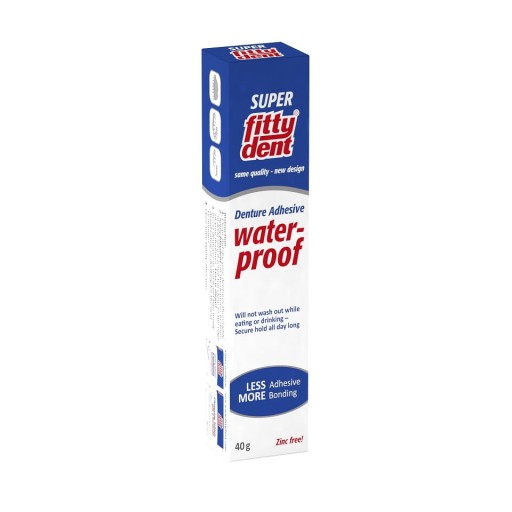 FITTYDENT Silné vodeodolné lepidlo na zubné protézy 40 g