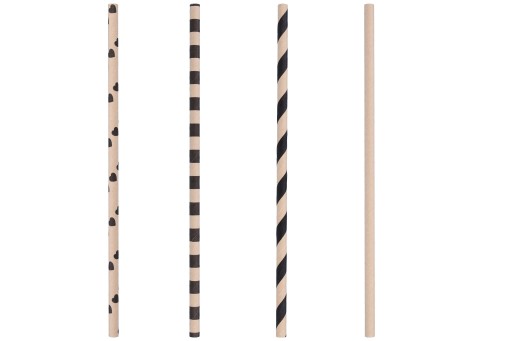 Papierové slamky na nápoje eco tubes 100. narodeniny