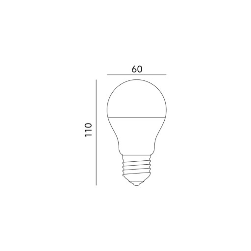 E27 LED žiarovka, neutrálna biela, 7W 4000K