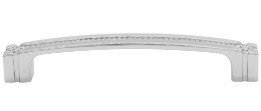 Nábytková úchytka s chrómovými kryštálmi, rozteč 96 mm - UKS012 AMIX