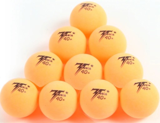 Pingpongové loptičky na stolný tenis Tesla, 10 ks, oranžové